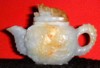White-gold coloured jade cup (Close-up view)